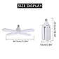 Ampolleta Industrial Led Luz Potente 60w 4 Aspas - Bombilla 6500K, E27 - Thumbnail 4