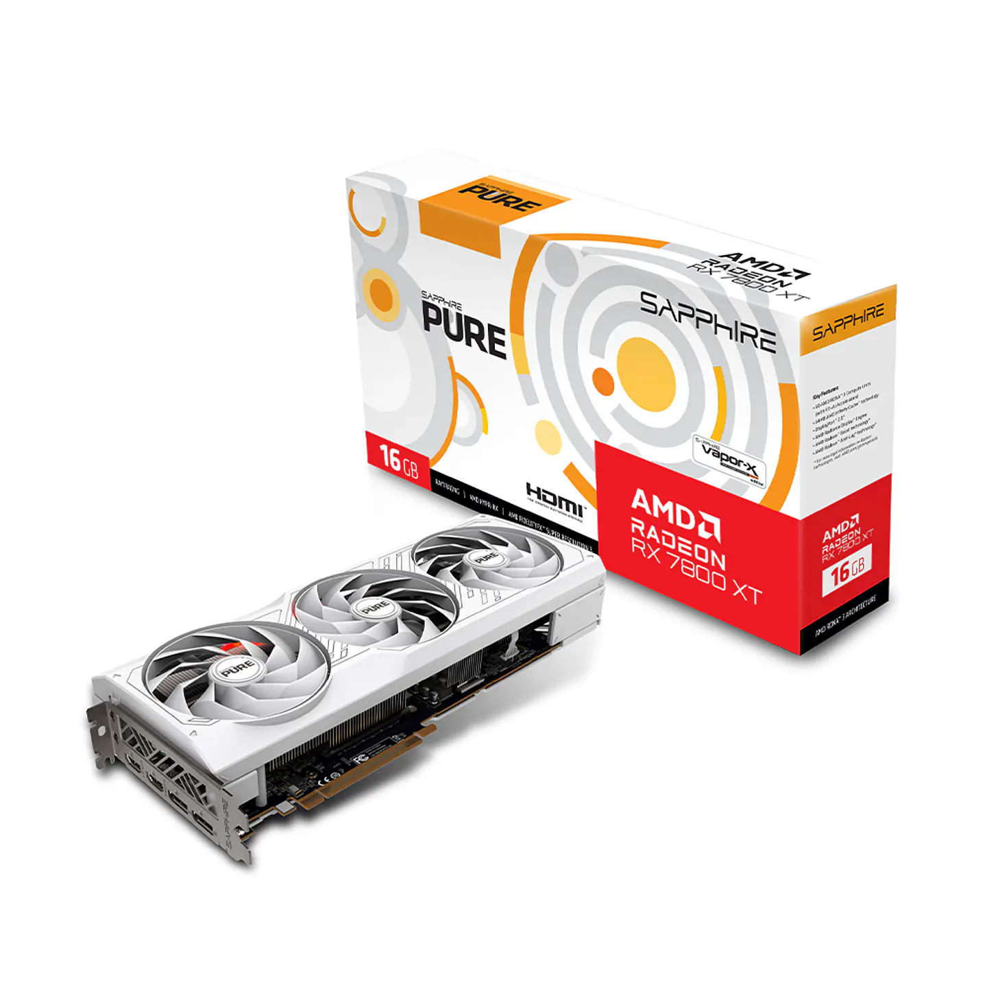 Tarjeta de video Sapphire PURE AMD Radeon RX 7800 XT 16GB 7