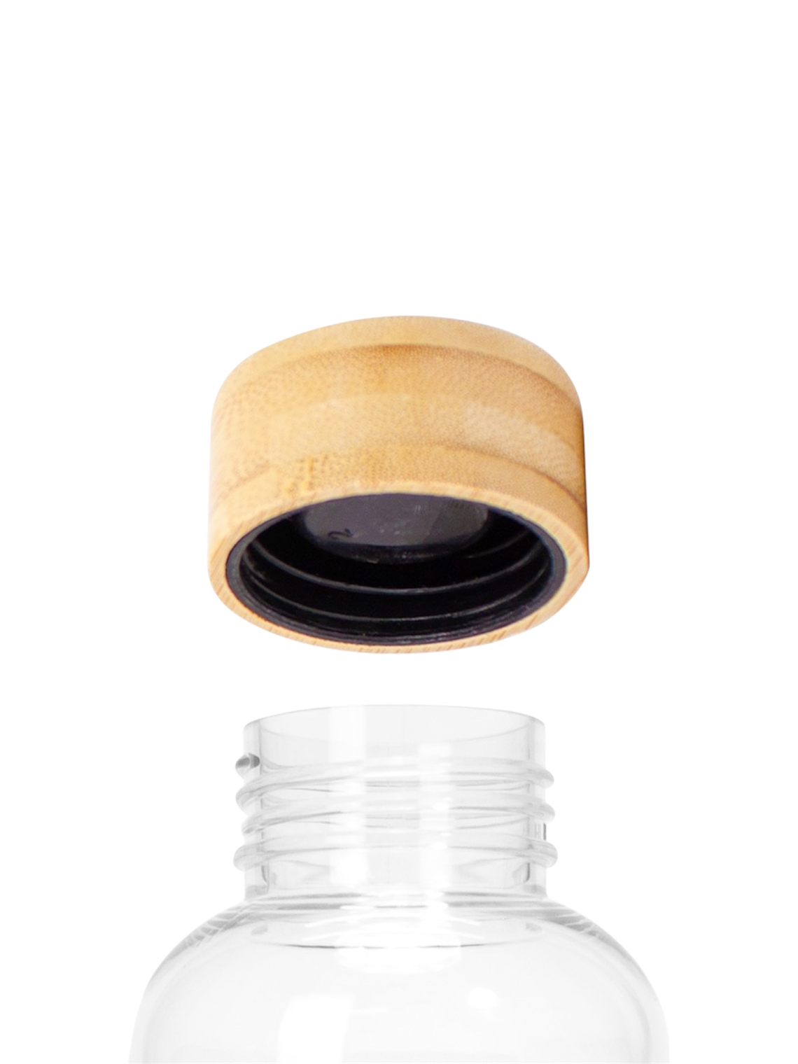 Botella PET tapa bamboo 