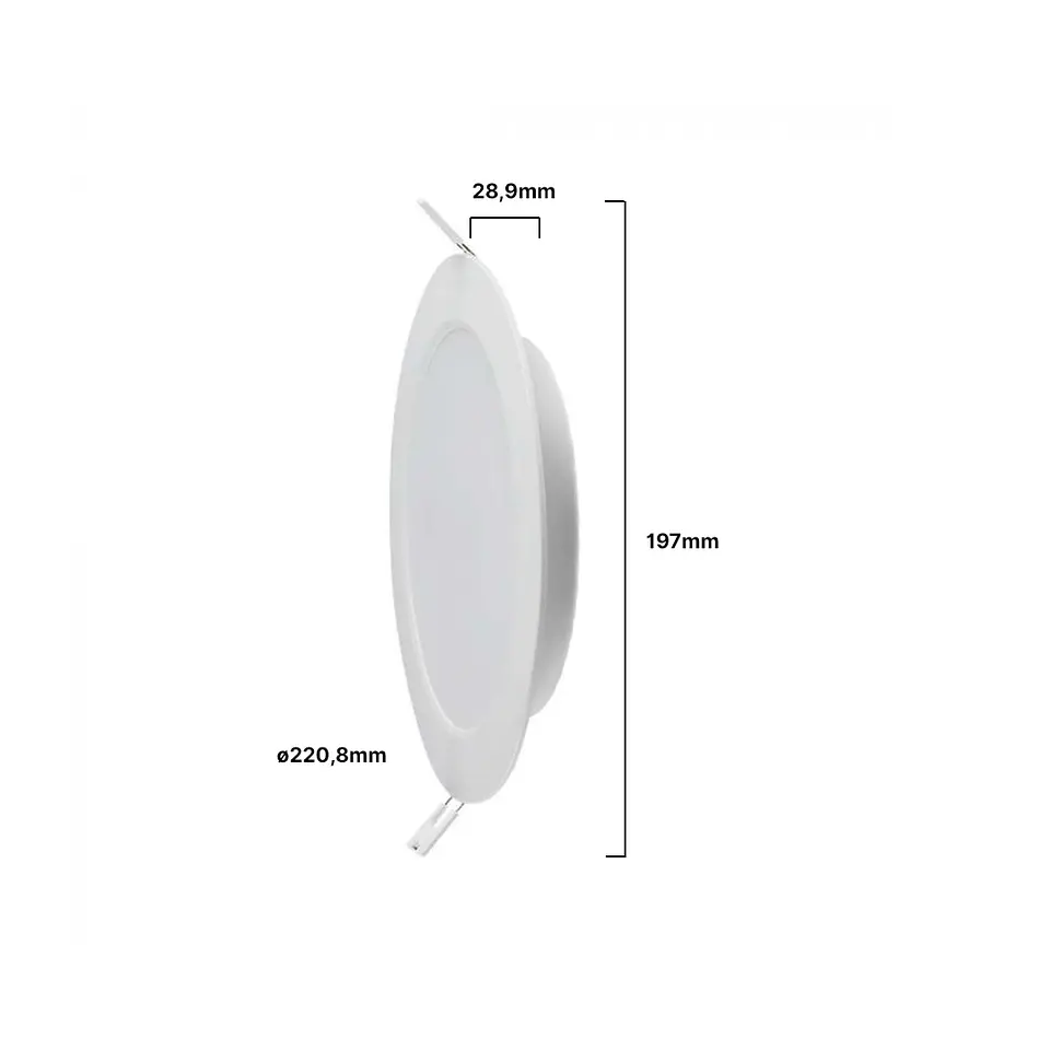 Downlight de encastrar redondo 18W V-TAC 2