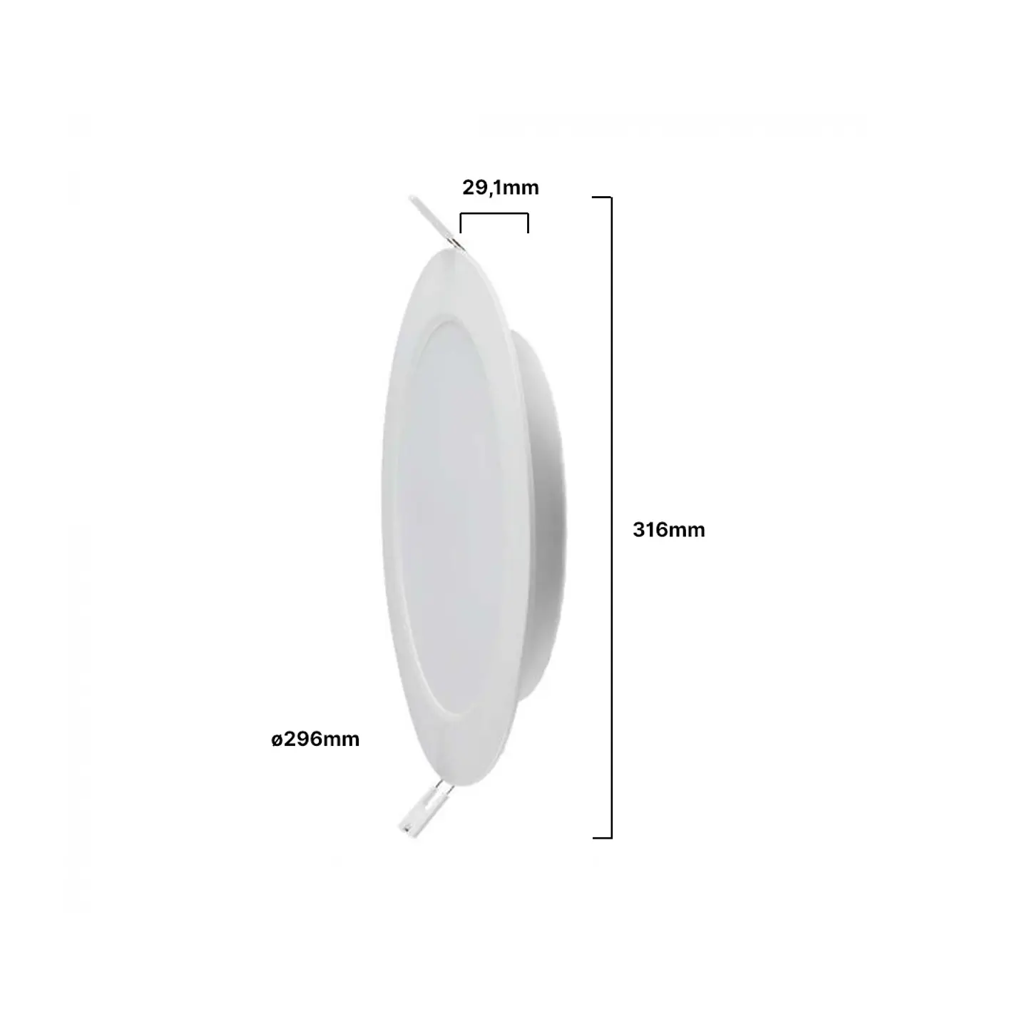 Downlight de encastrar redondo 24W V-TAC 2