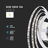 Tira LED 2835 126 8W/M IP20 24V V-TAC