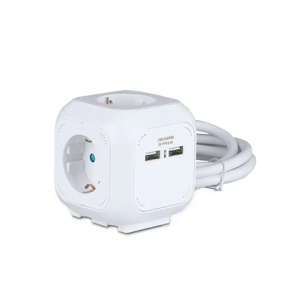 Extensão com 4 vias USB 1154-2 (3G1.5mm² x 1.4m) V-TAC 2