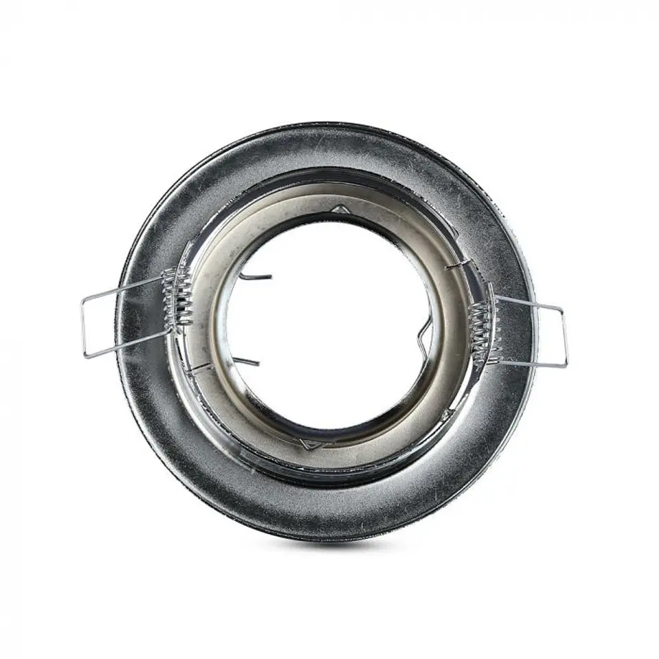 Aro redondo de acero inoxidable cromado GU10 V-TAC 2