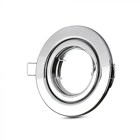 Aro redondo inox cromado GU10 V-TAC