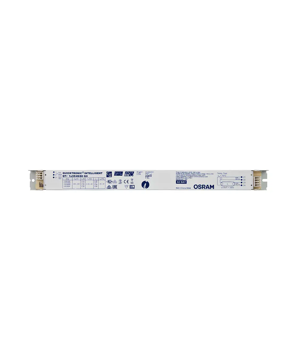 Balastro electrónico QTi 1X35/49/80 GII Osram 2