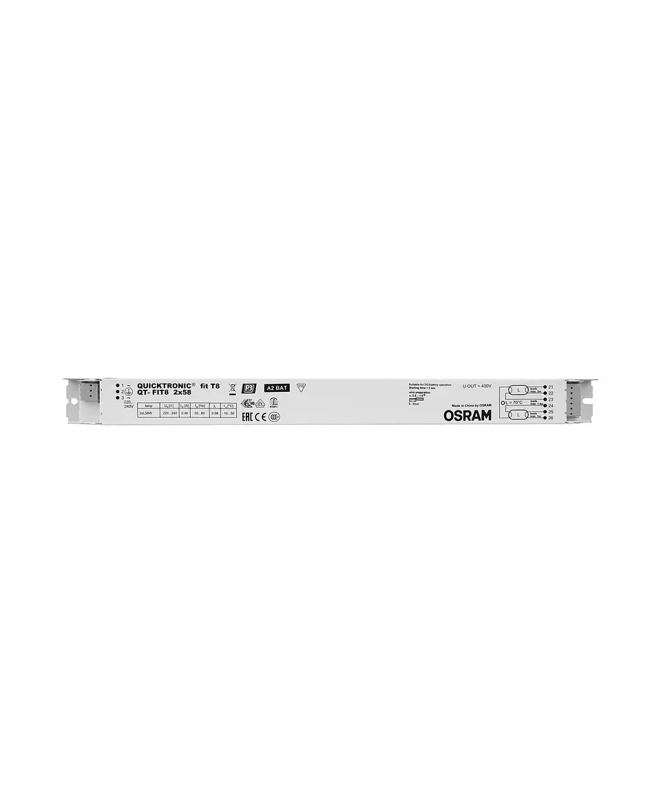 Balastro EVG QT-FIT8 2x58 220-240 V Osram 2