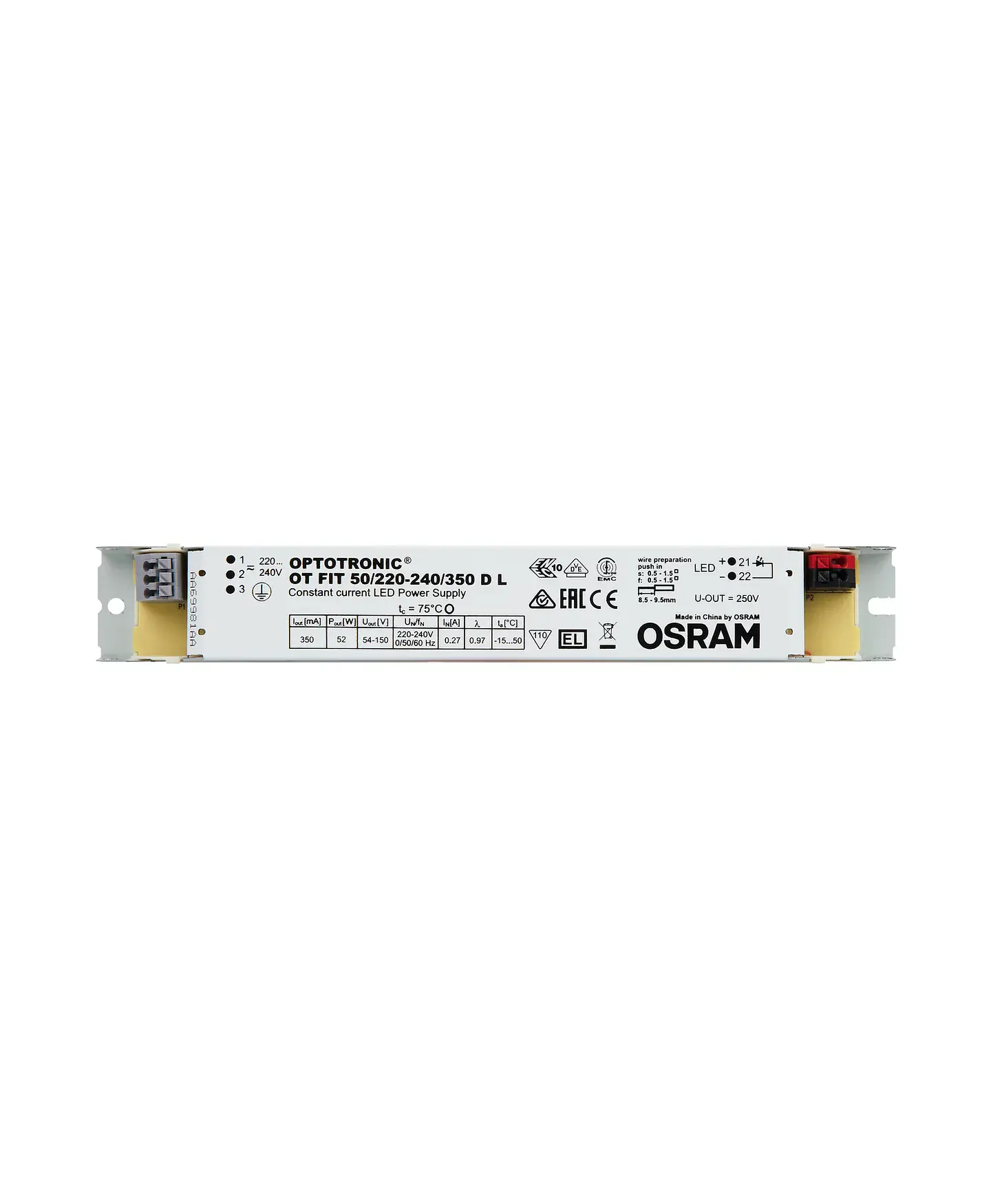 Balastro OT FIT 50/220-240/350 D L Osram 2