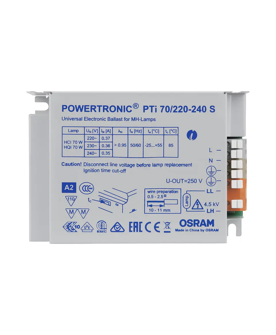 Balastro PTI 70/220-240 S Osram 2