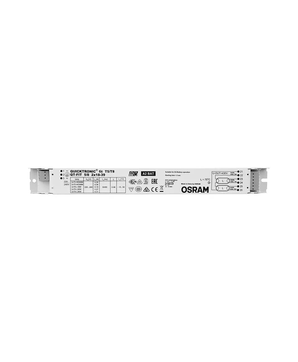 Balastro QT-FIT 5/8 2X18-39 Osram 2