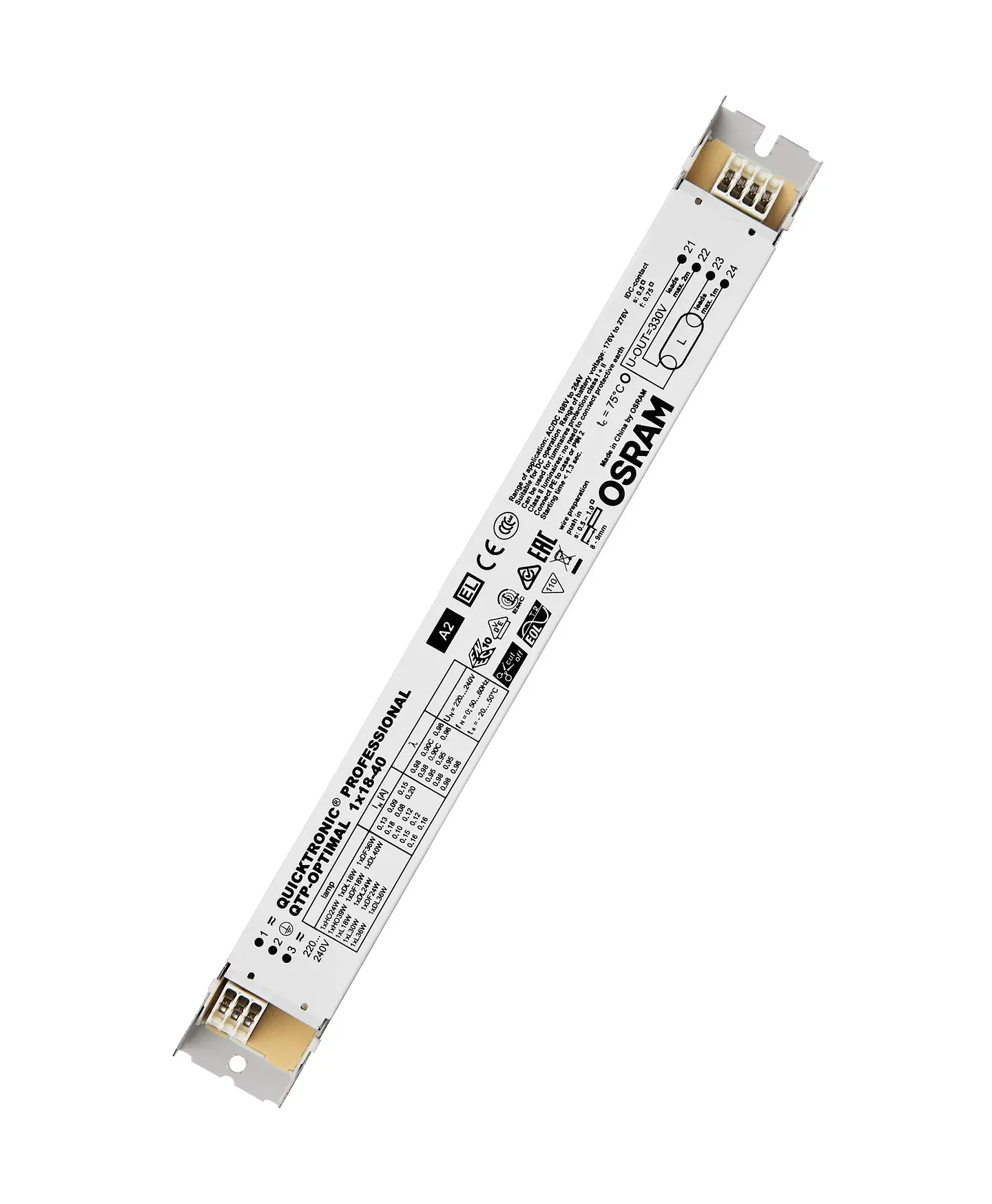 Balastro QTP-Optimal 1X18-40 Osram 1