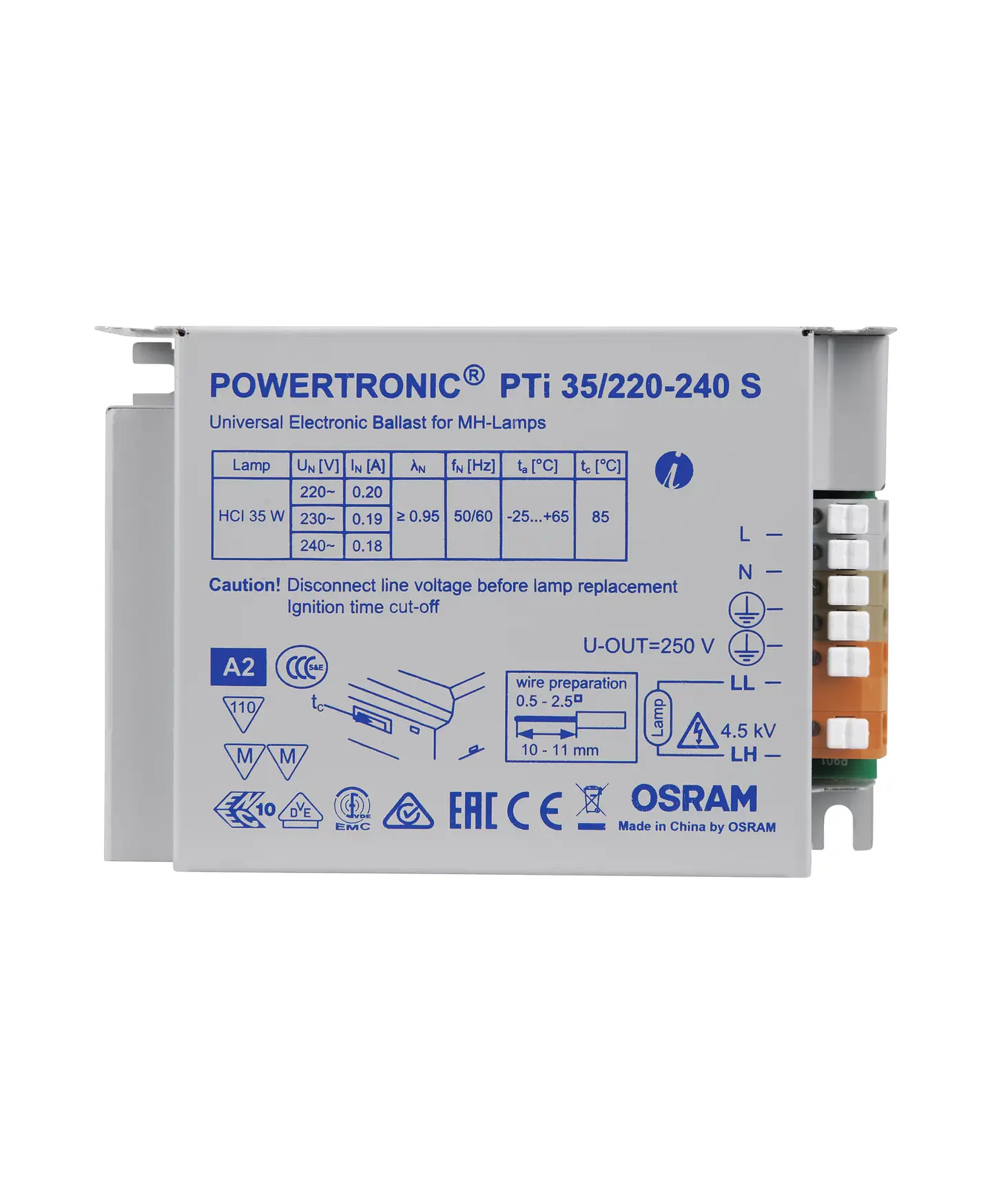 Balastro PTI 35/220-240 S Osram 2