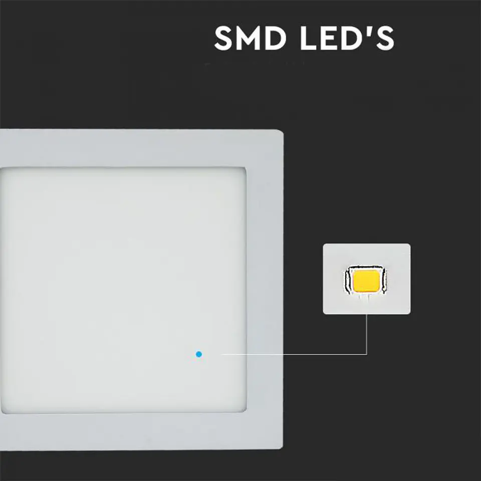 Downlight LED de encastrar quadrado 12W V-TAC 4