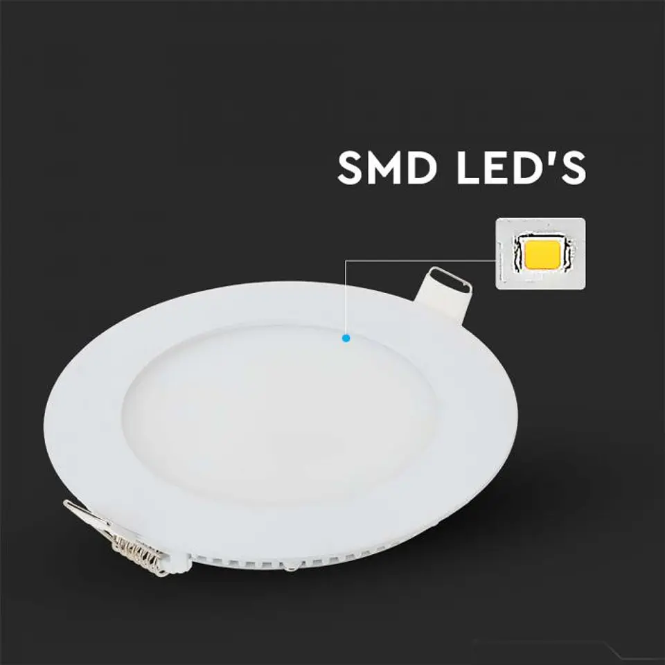 Round recessed LED downlight 6W V-TAC 3