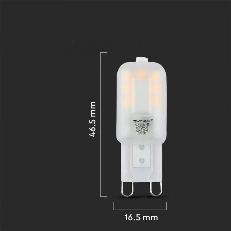 Bombilla 2.5W G9 6400K 300° Chip Samsung V-TAC 2