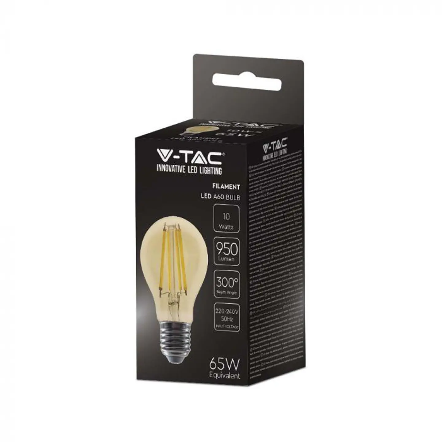 LED Bulb A67 10W E27 2200K Amber V-TAC 5