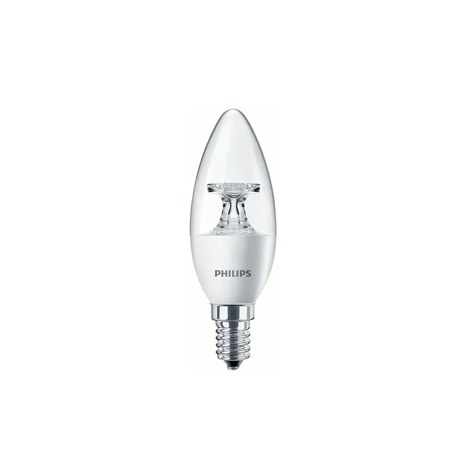 Bombilla Corepro LED vela ND 5.5-40W E14 840 B35 CL Philips 1