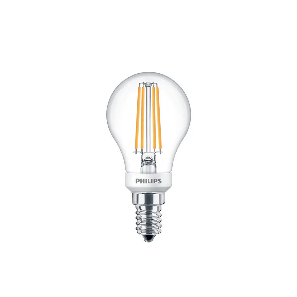 Lâmpada CLA LEDLuster D 5=40W/827 CL E14 P45 Philips 1