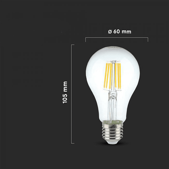 Lâmpada de filamento LED A67 10W 3000K E27 V-TAC