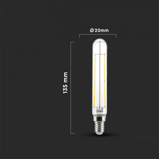 Lâmpada de filamento LED T20 4W 2700K E14 V-TAC