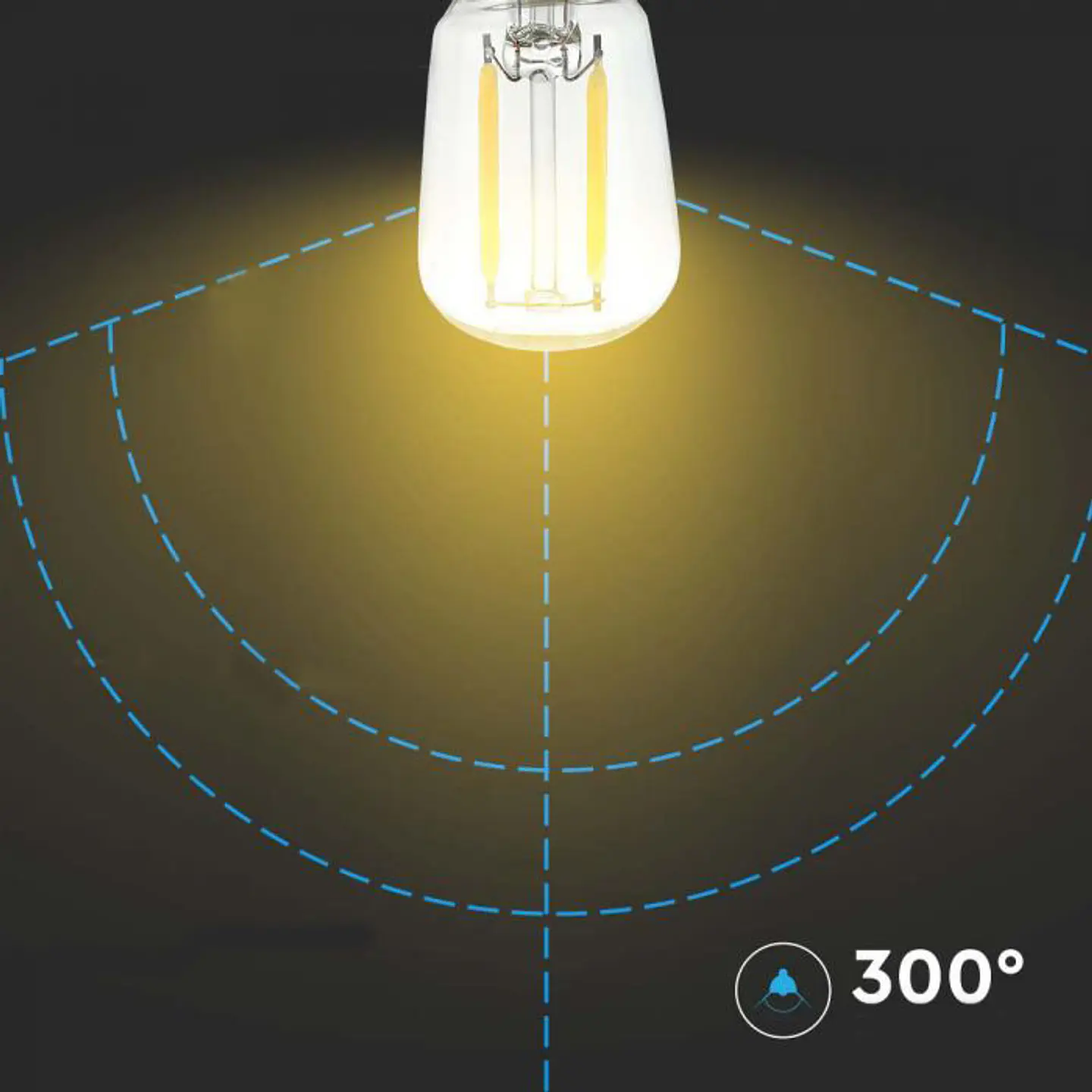 Bombilla LED filamento 2W 3000K E14 V-TAC 3