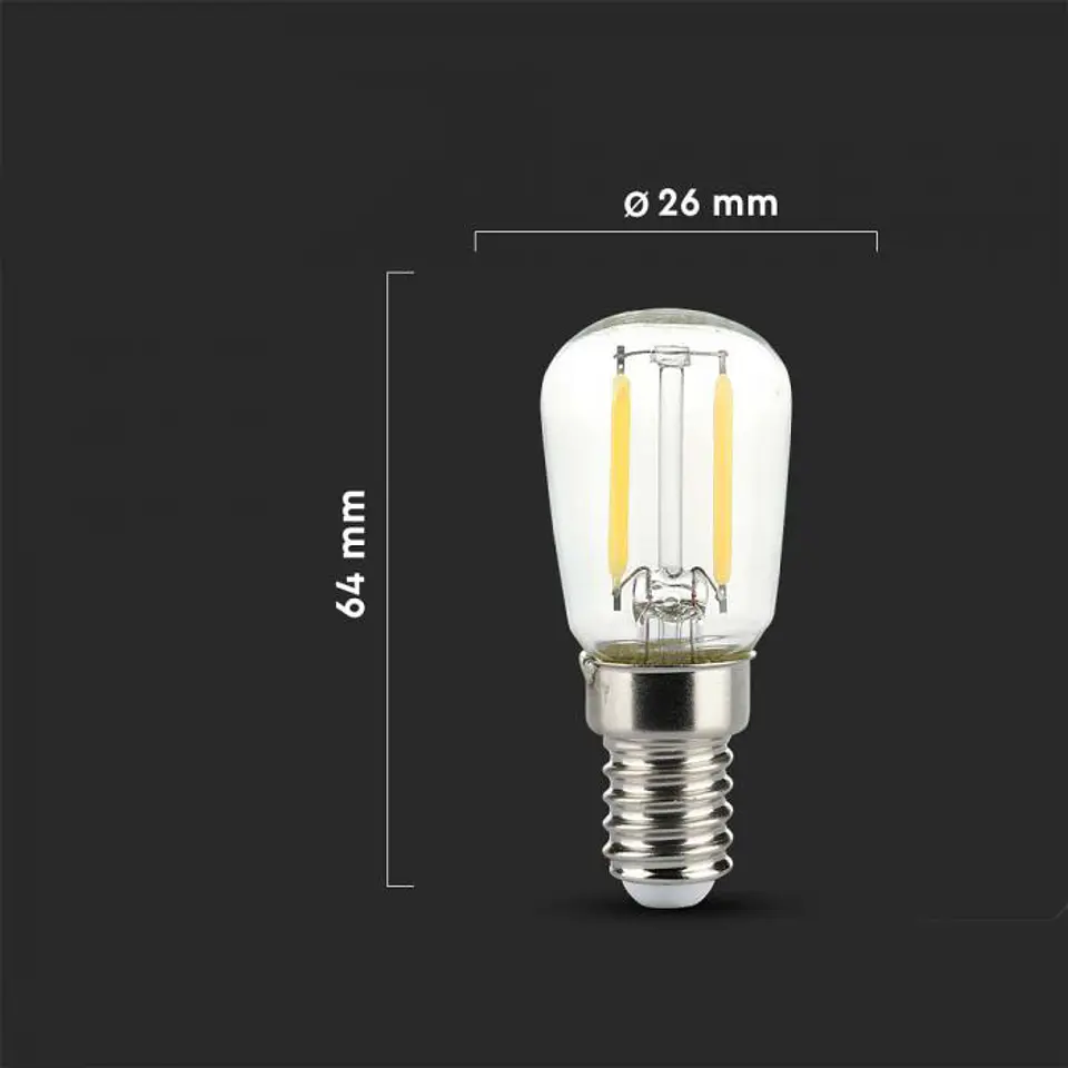 Bombilla LED filamento 2W 3000K E14 V-TAC 2