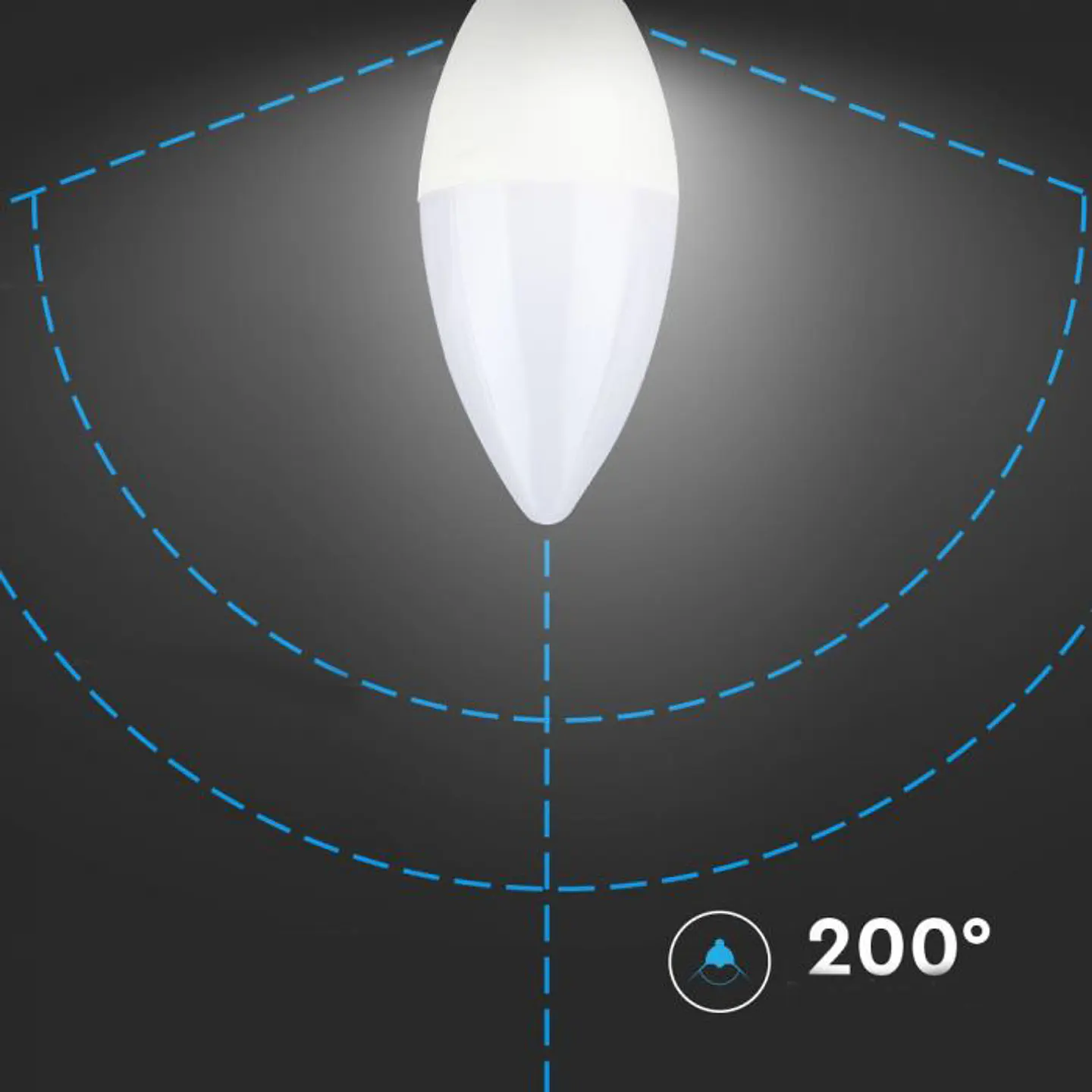 Bombilla LED vela 4W E14 V-TAC 3