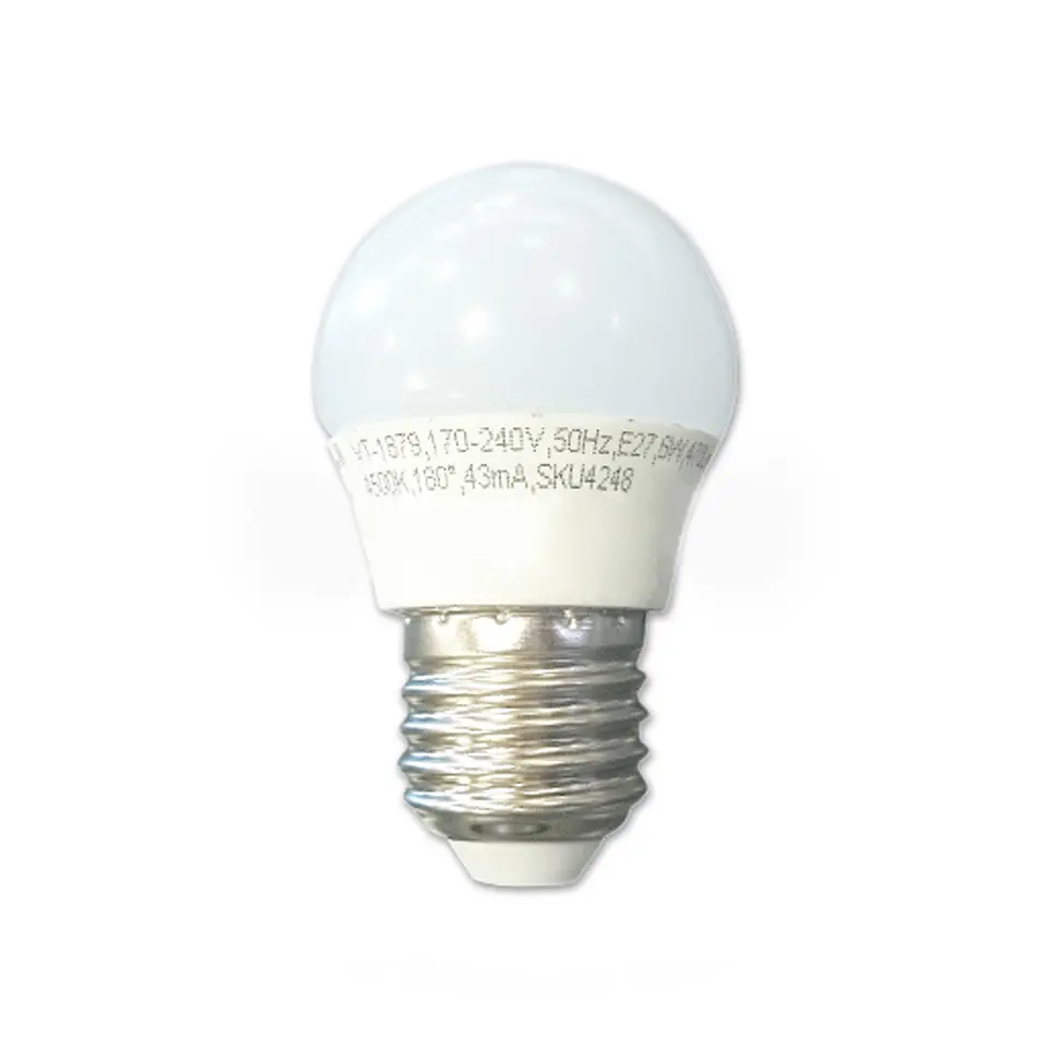 Lâmpada LED 6W 2700K E27 G45 V-TAC 1