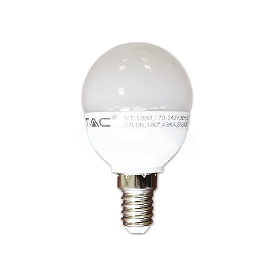 Bombilla LED 6W 6400K E14 P45 V-TAC 1