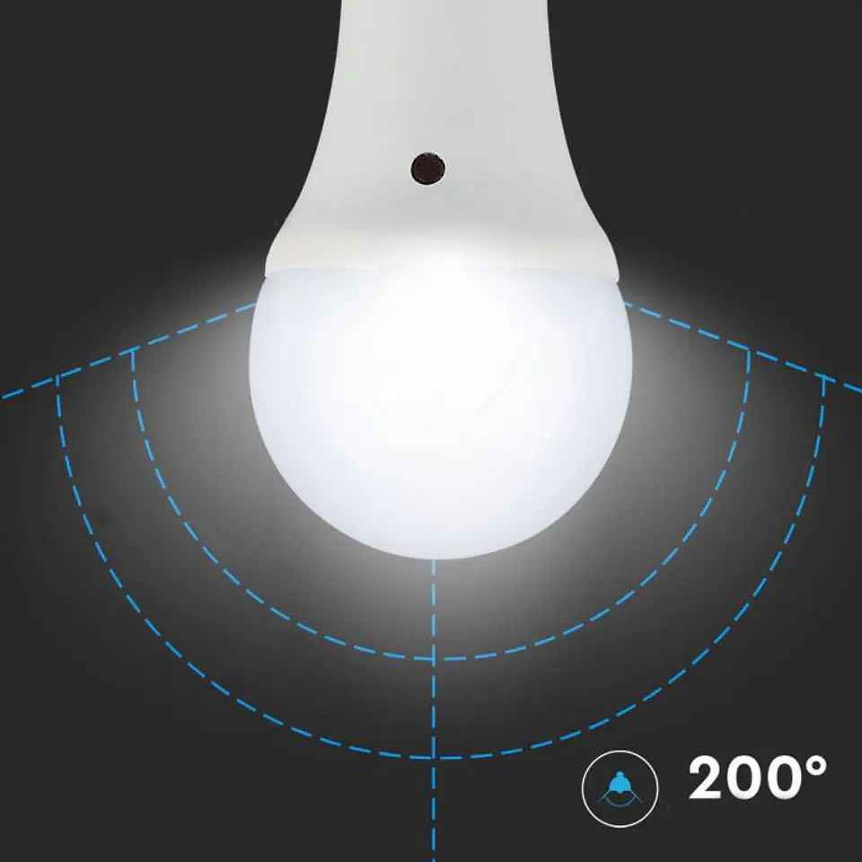 Lâmpada LED 9W E27 200º c/sensor V-TAC 4