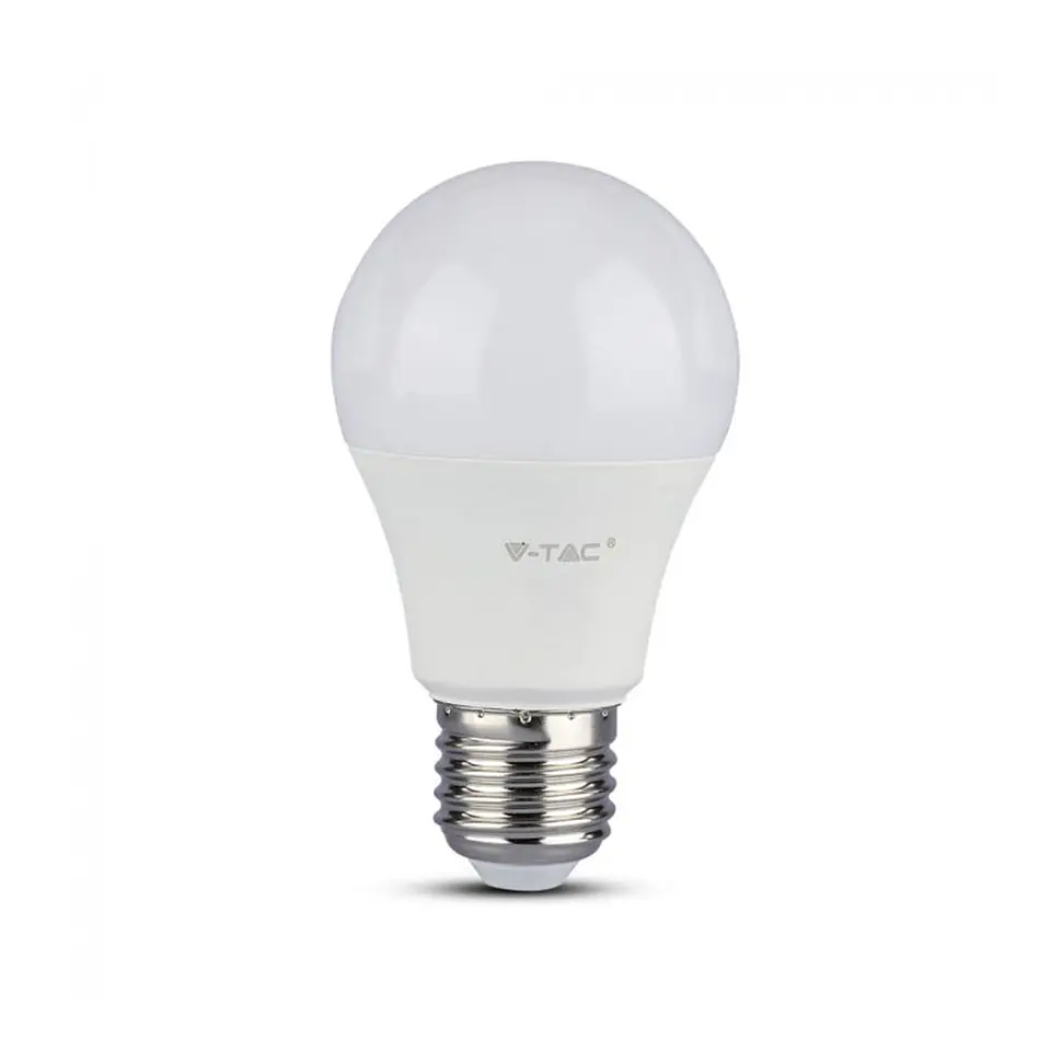 Lâmpada LED Plastic 11W A60 3000K E27 V-TAC 1