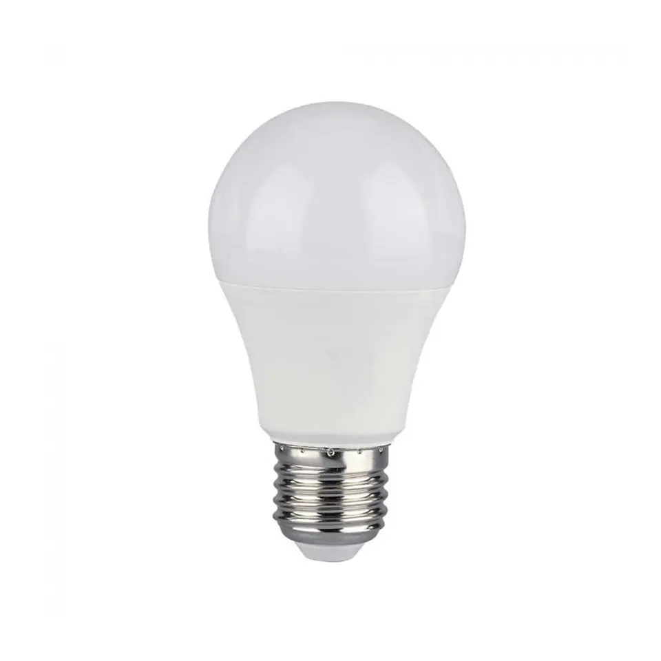 Lâmpada LED Plastic 8.5W A60 Chip Samsung 4000K E27 V-TAC 1