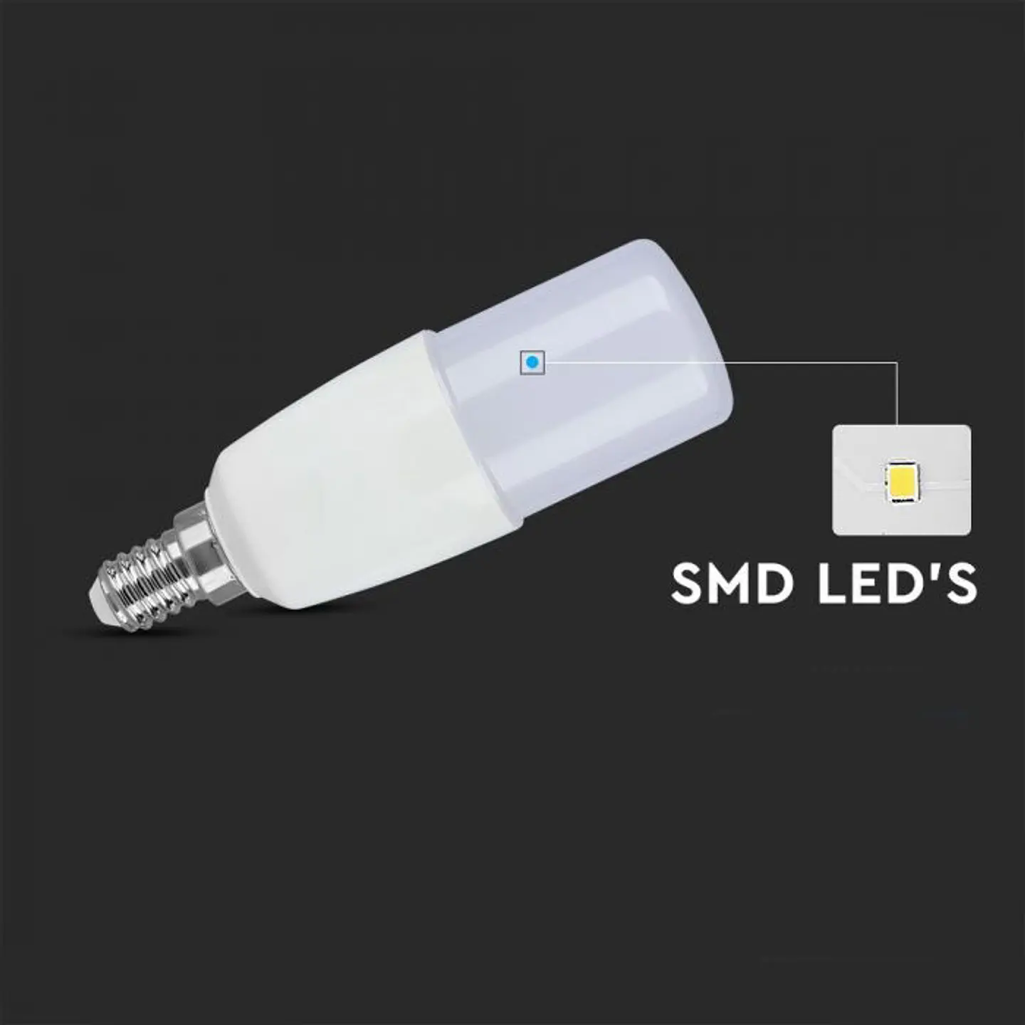 Lâmpada LED 8W Chip Samsung E14 T37 V-TAC 4