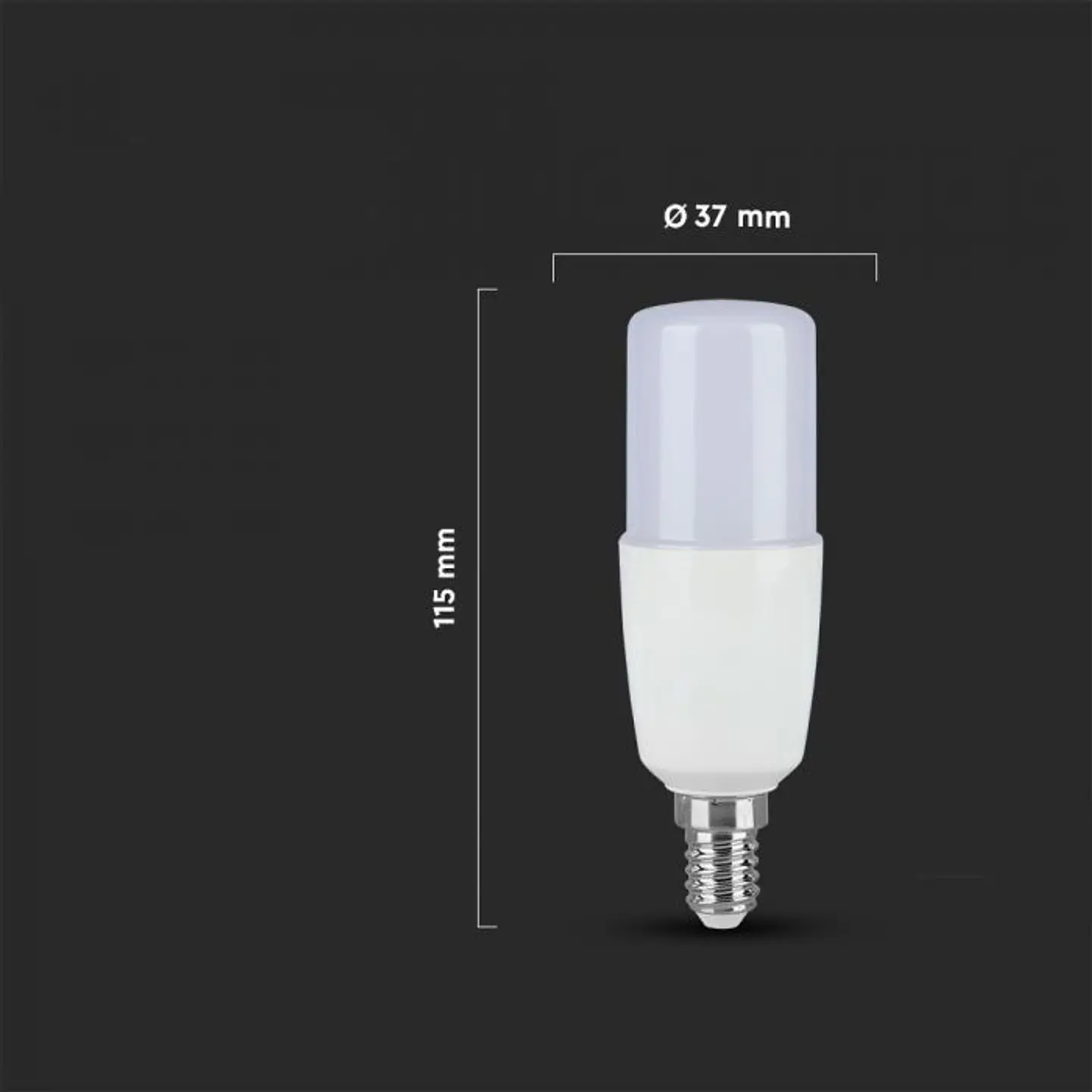 Lâmpada LED 8W Chip Samsung E14 T37 V-TAC 2