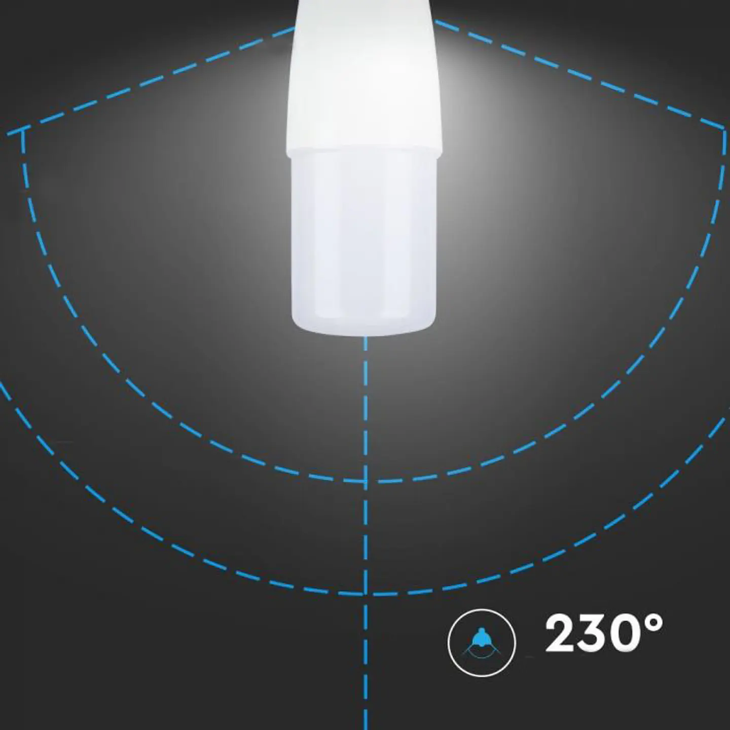 Lâmpada LED 8W Chip Samsung E14 T37 V-TAC 3