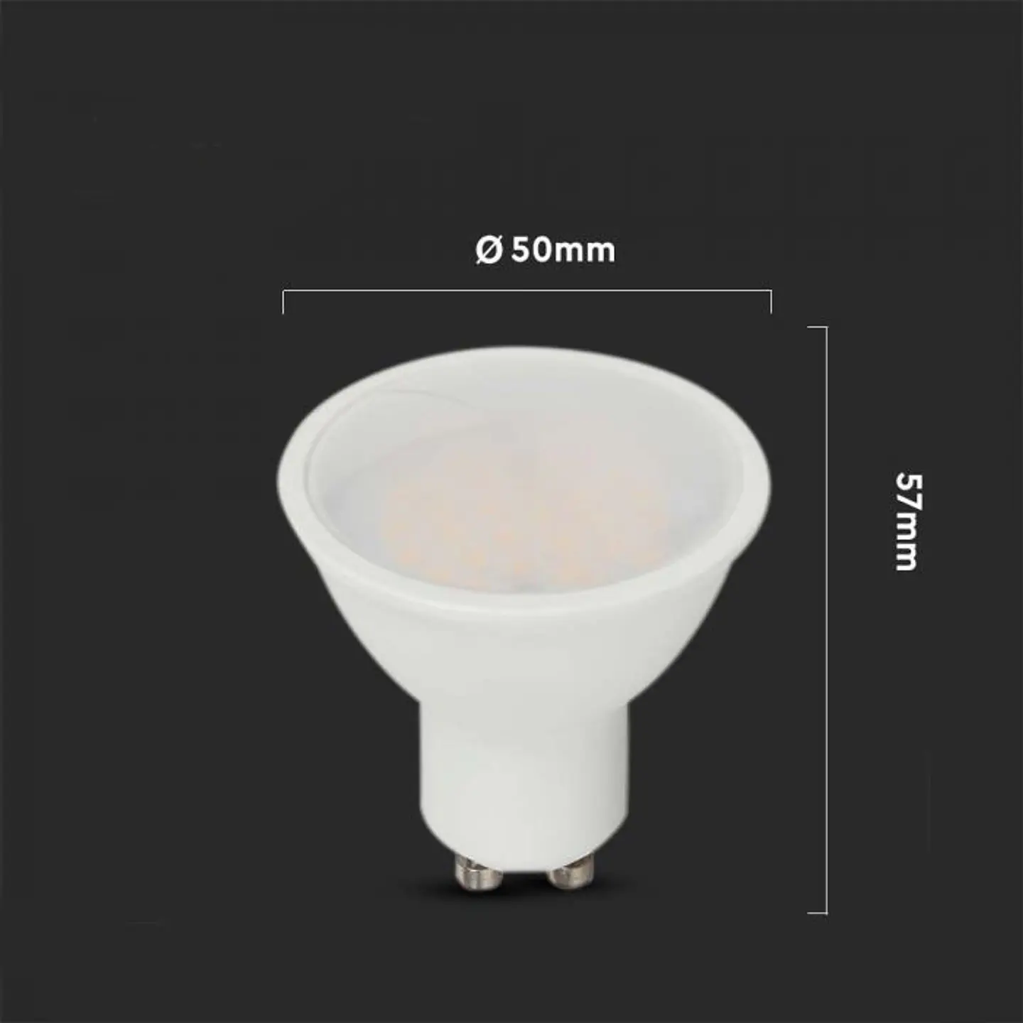 Bombilla LED 4.5W Chip Samsung 3000K GU10 110º V-TAC 3