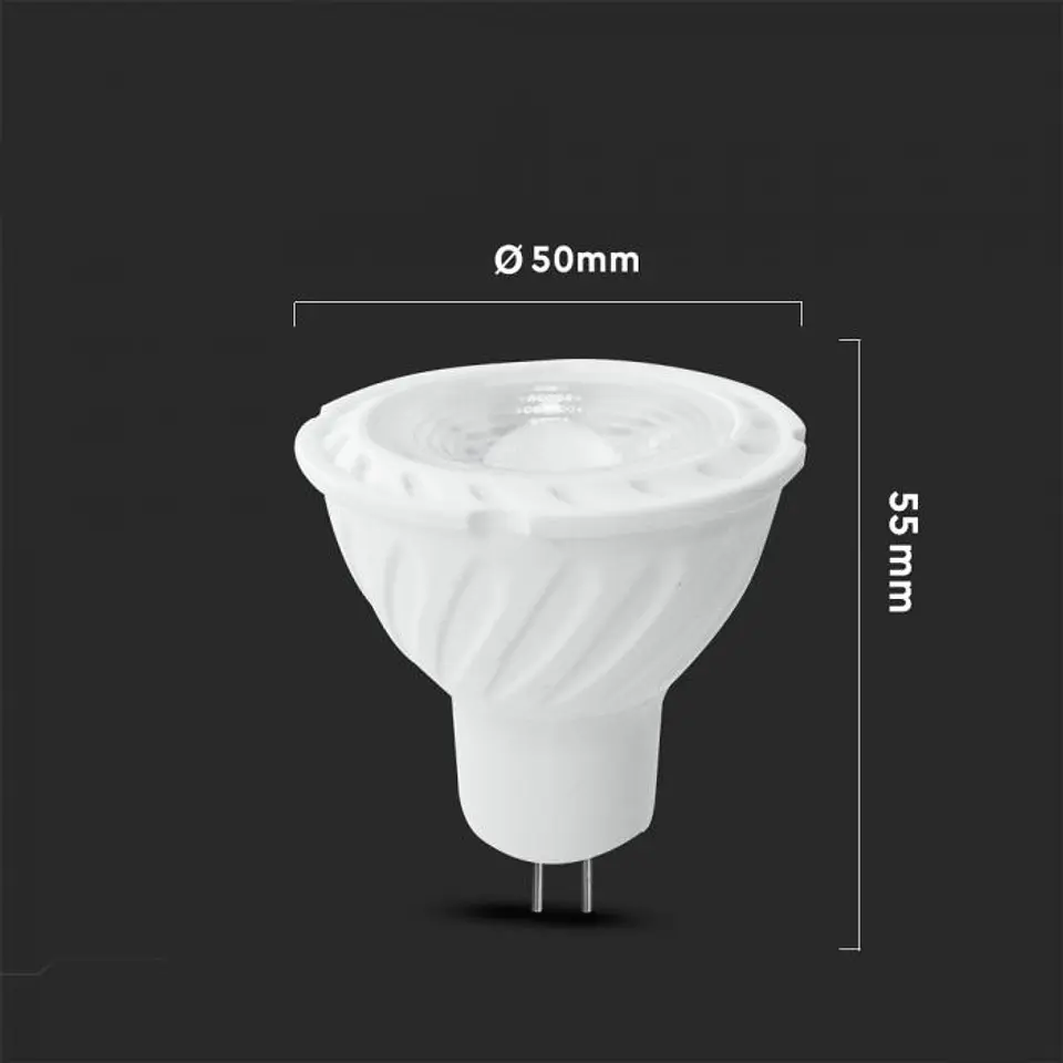 LED Bulb Samsung Chip 6.5W 3000K GU5.3 110º V-TAC 3