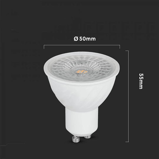 Bombilla LED 6W Chip Samsung 3000K GU10 110º V-TAC