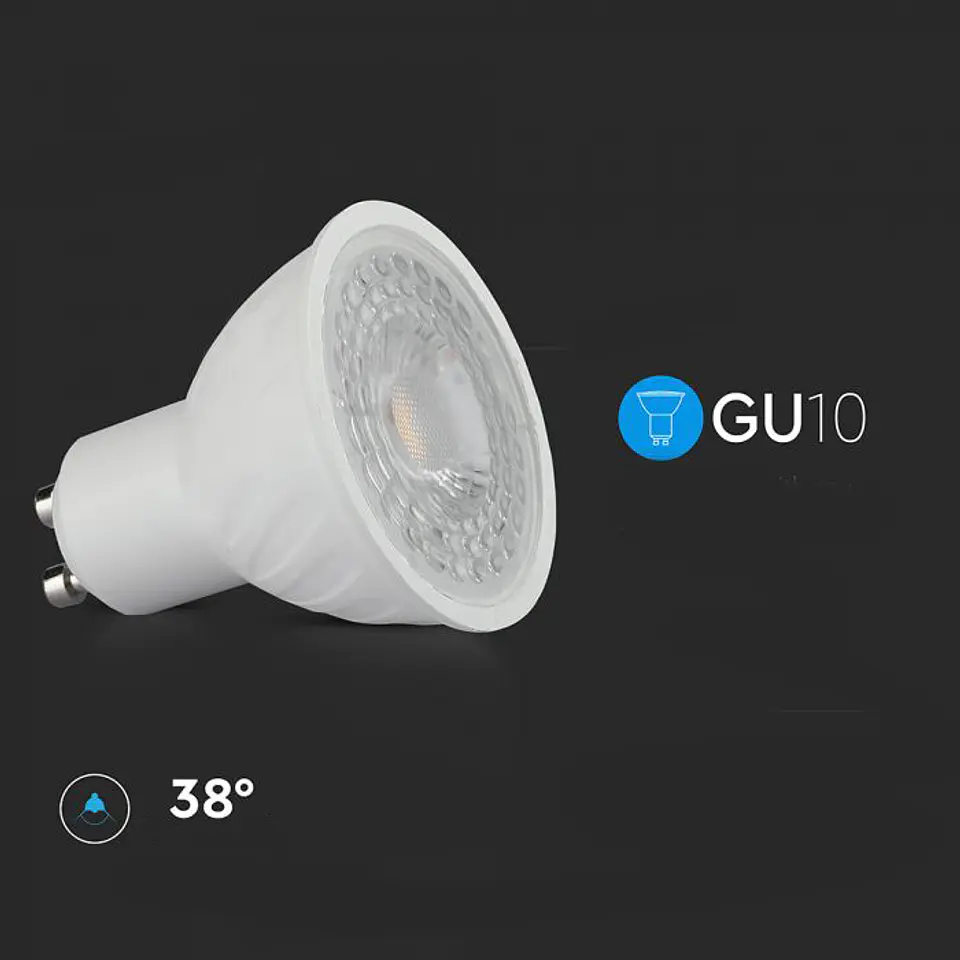 Bombilla LED Chip Samsung 6.5W 6400K GU10 V-TAC 5