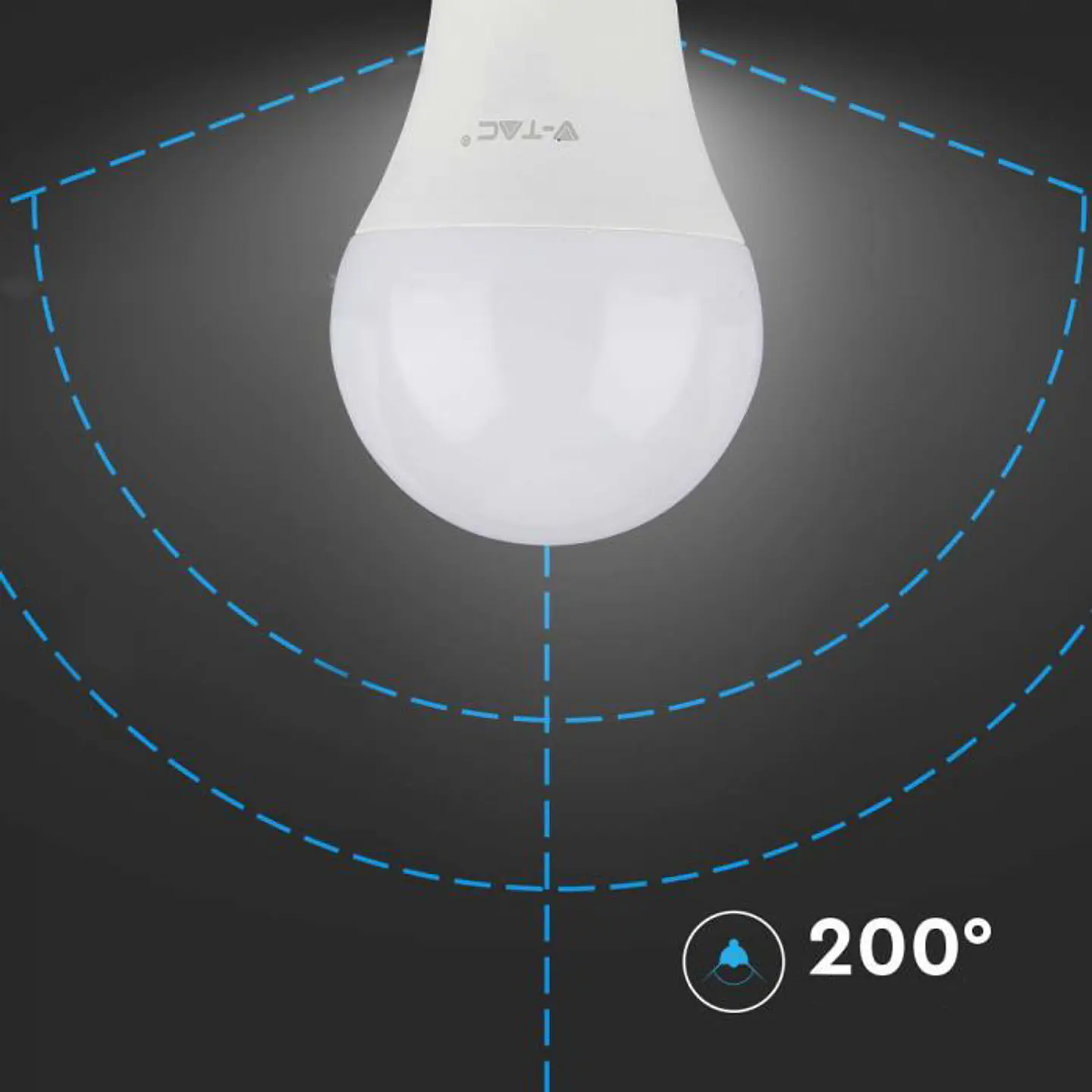 LED Bulb Plastic Chip Samsung 10.5W 4000K E27 A60 V-TAC 3