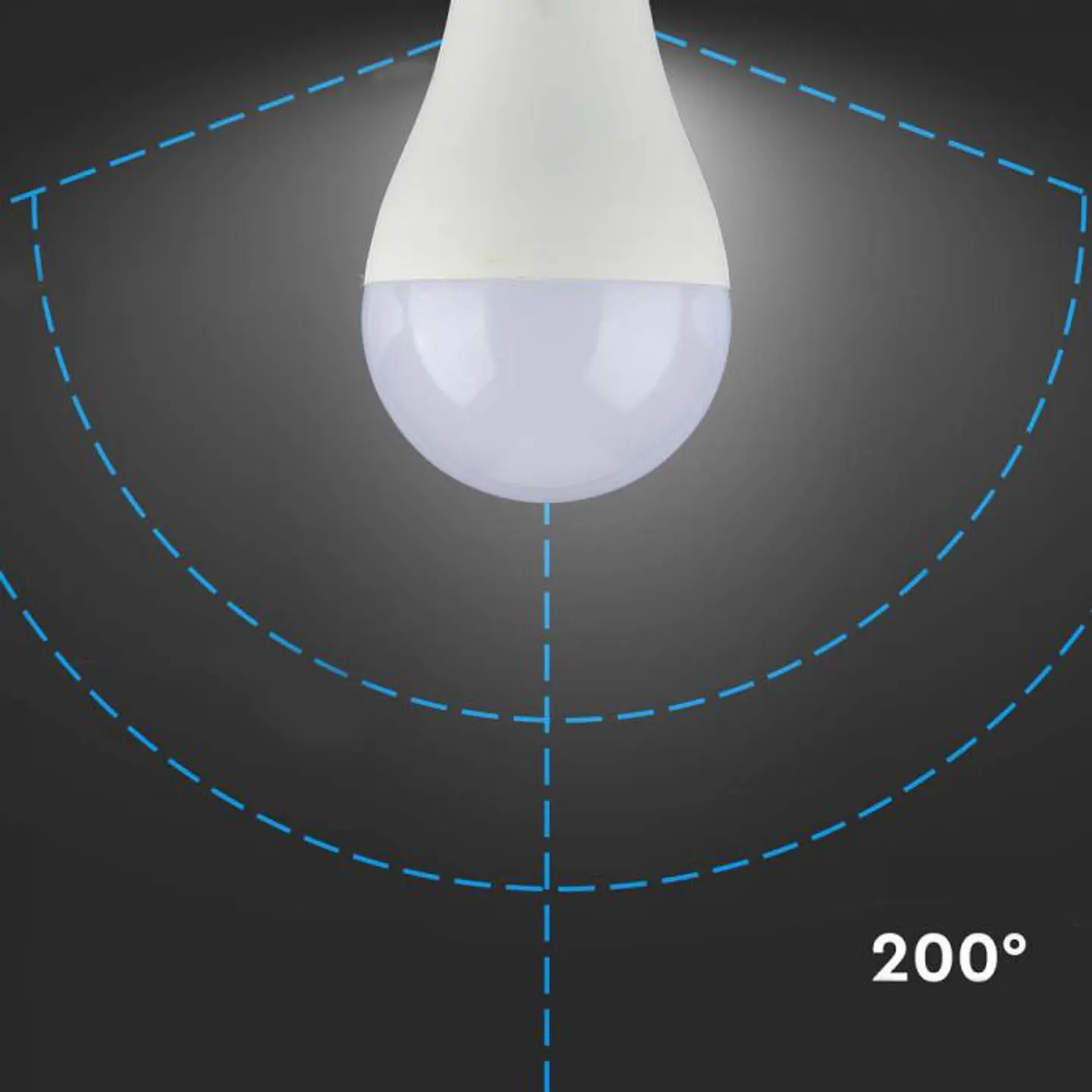 Bombilla LED Plastic Chip Samsung 15W 6500K E27 A60 V-TAC 3