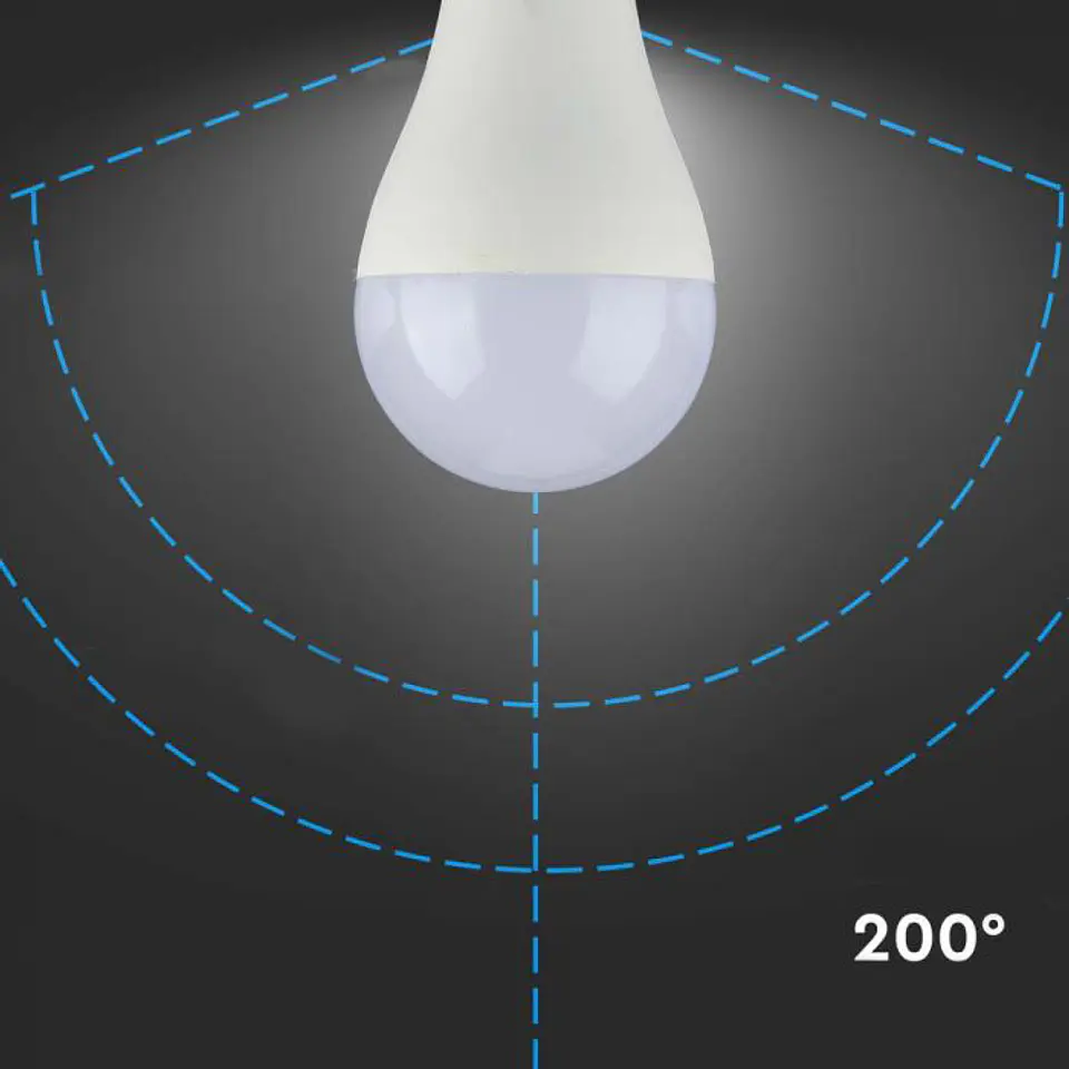 Bombilla LED Plastic Chip Samsung 15W 6500K E27 A60 V-TAC 3