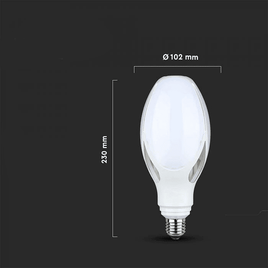 Lâmpada LED Olive Chip Samsung 36W E27 265º A90 V-TAC