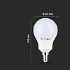 Lâmpada LED Plastic Chip Samsung 8.5W 4000K E14 A60 V-TAC