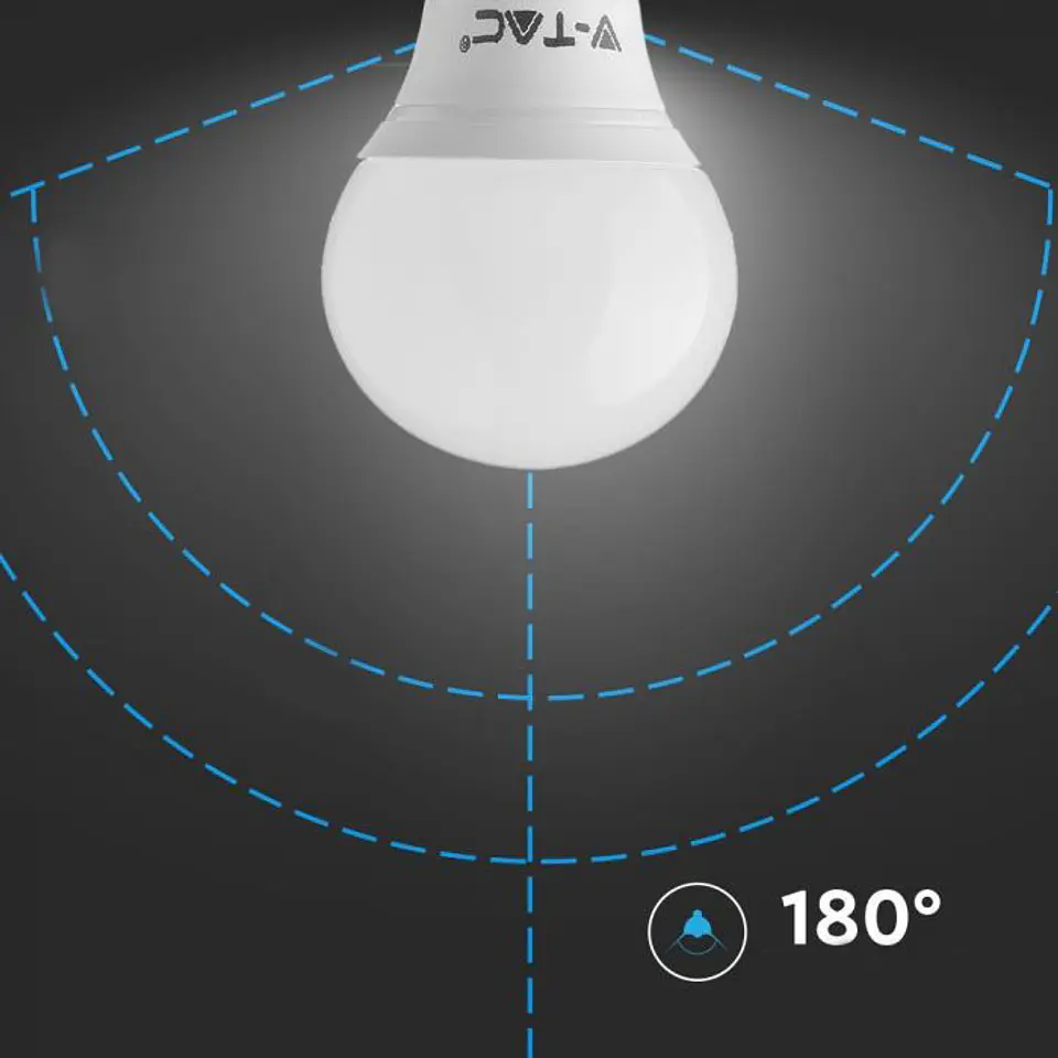 Bombilla LED Plastic Chip Samsung 7W 4000K E14 P45 V-TAC 4