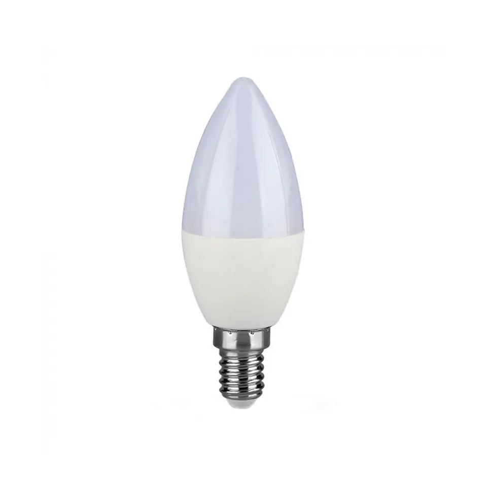 Lâmpada LED vela Chip Samsung 5.5W E14 C37 V-TAC 1