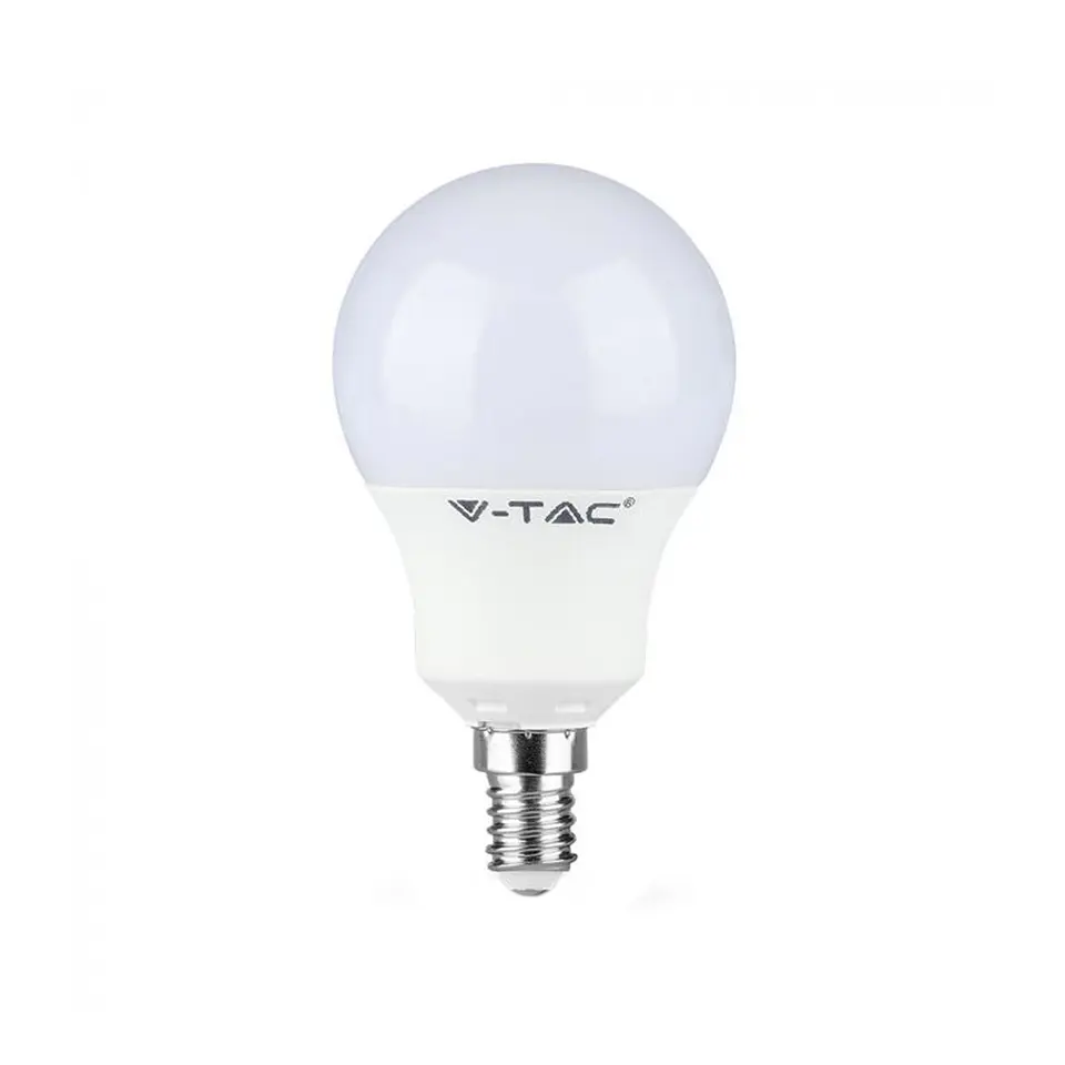 Lâmpada LED Plastic Chip Samsung 8.5W 4000K E14 A60 V-TAC 1