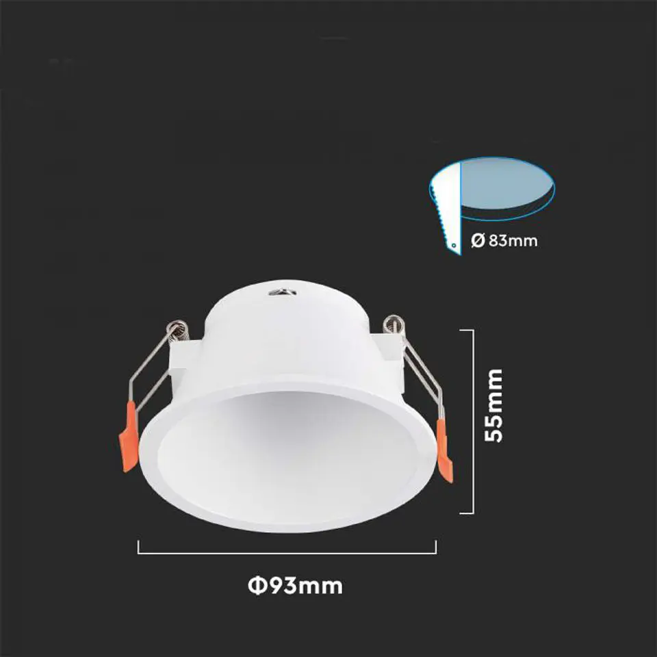 Spotlight fitting round GU10 V-TAC 3