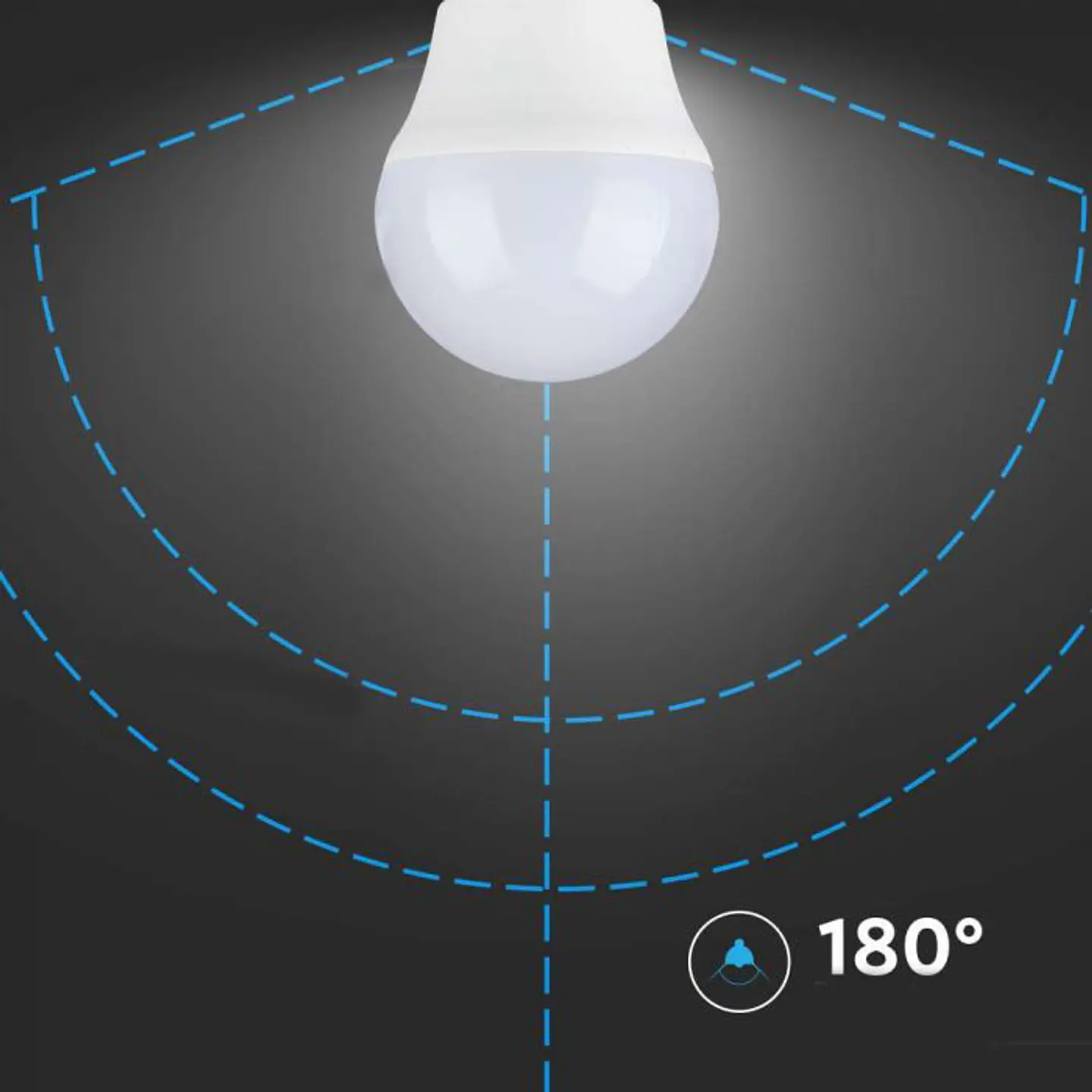 Lâmpada LED Chip Samsung 6.5W 4000K E27 G45 V-TAC 4