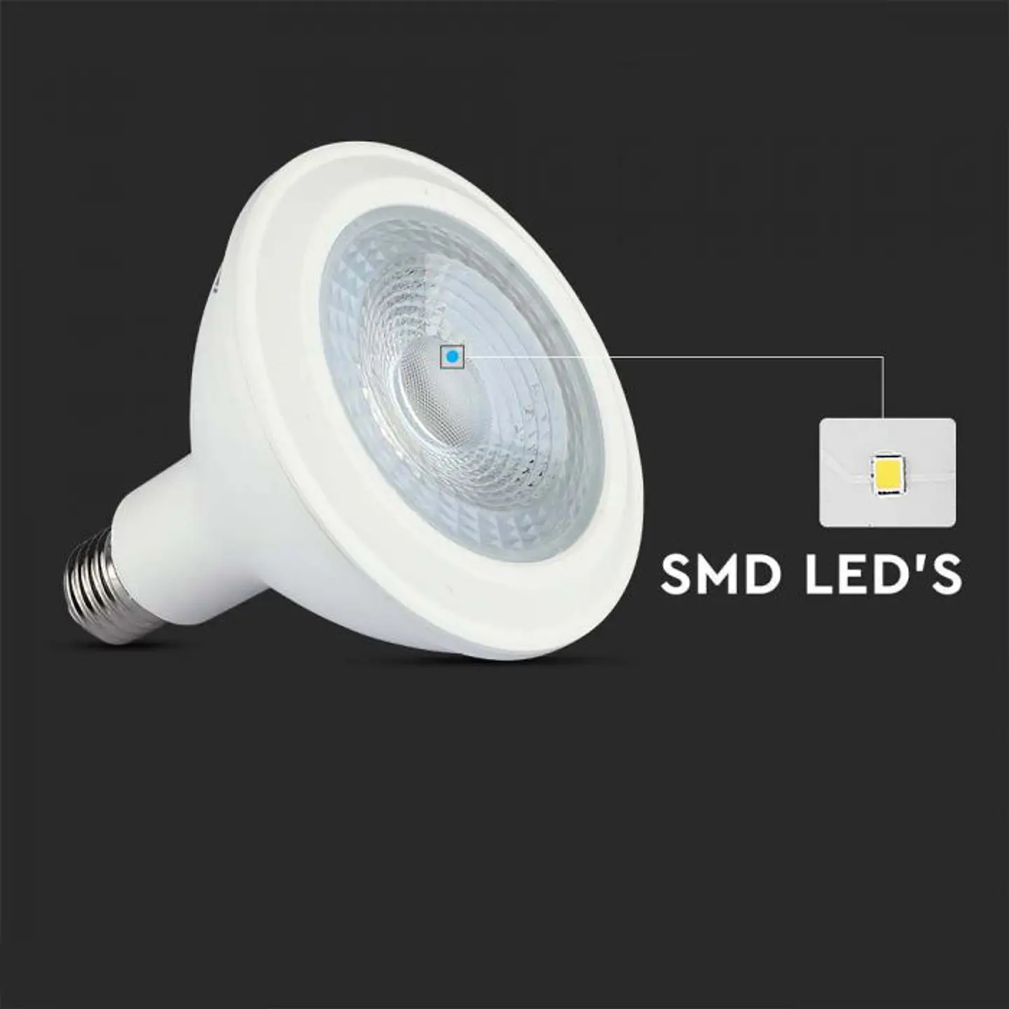 LED Bulb PAR38 Samsung Chip 12.8W 3000K E27 V-TAC 4